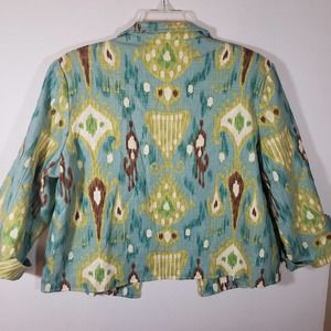 VTG Painted Pony Southwest Print Jacket Sz L Western USA Lined